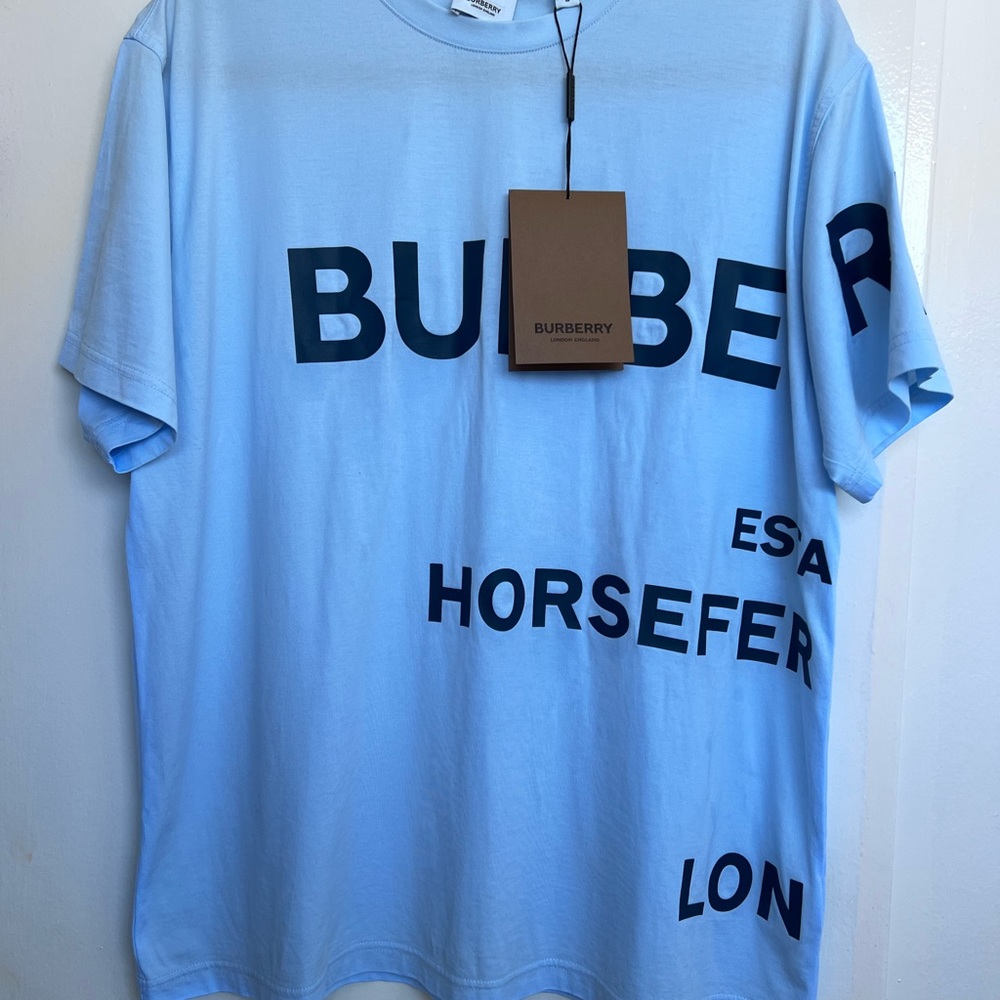 Burberry T-shirt blue women authentic
